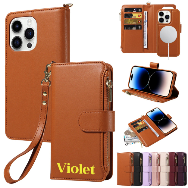 Personalised Magnetic Card Holder Wallet Phone Case | OFCase120