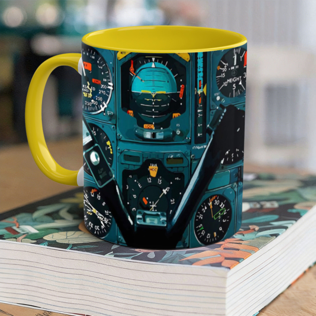 Aviation-Themed Pilot Ceramic Mug | WSMug37