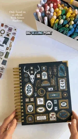 Midnight Study planner cover design and hardcover finish
