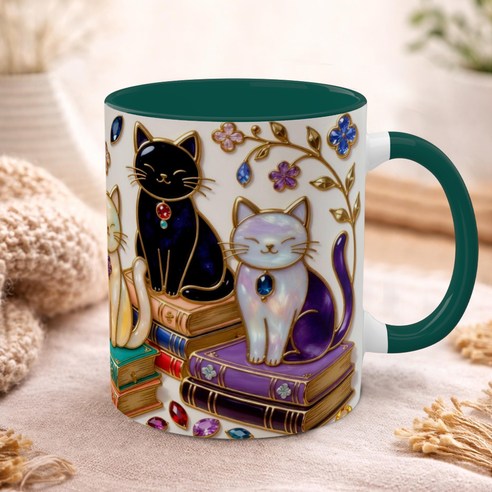 Stained Glass Style Cats Mug | WSMug13