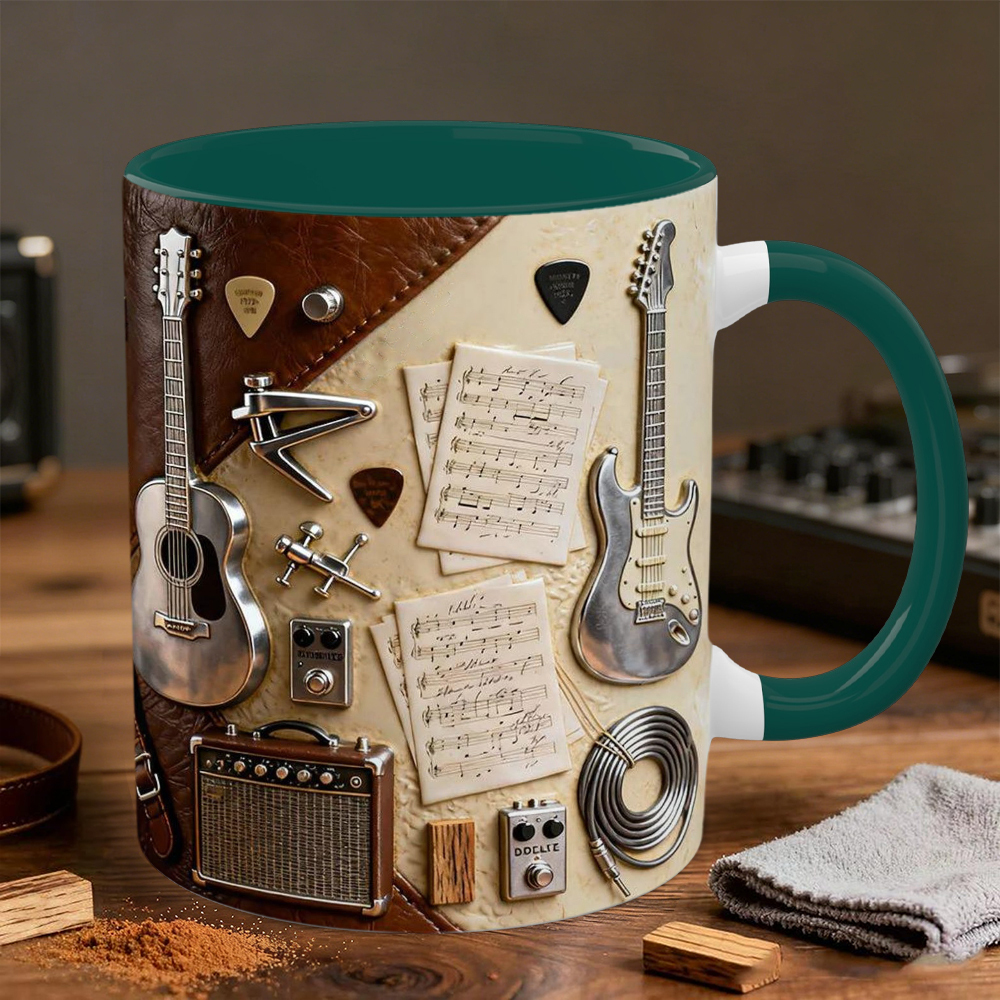 Guitarist-Themed Ceramic Mug | WSMug23