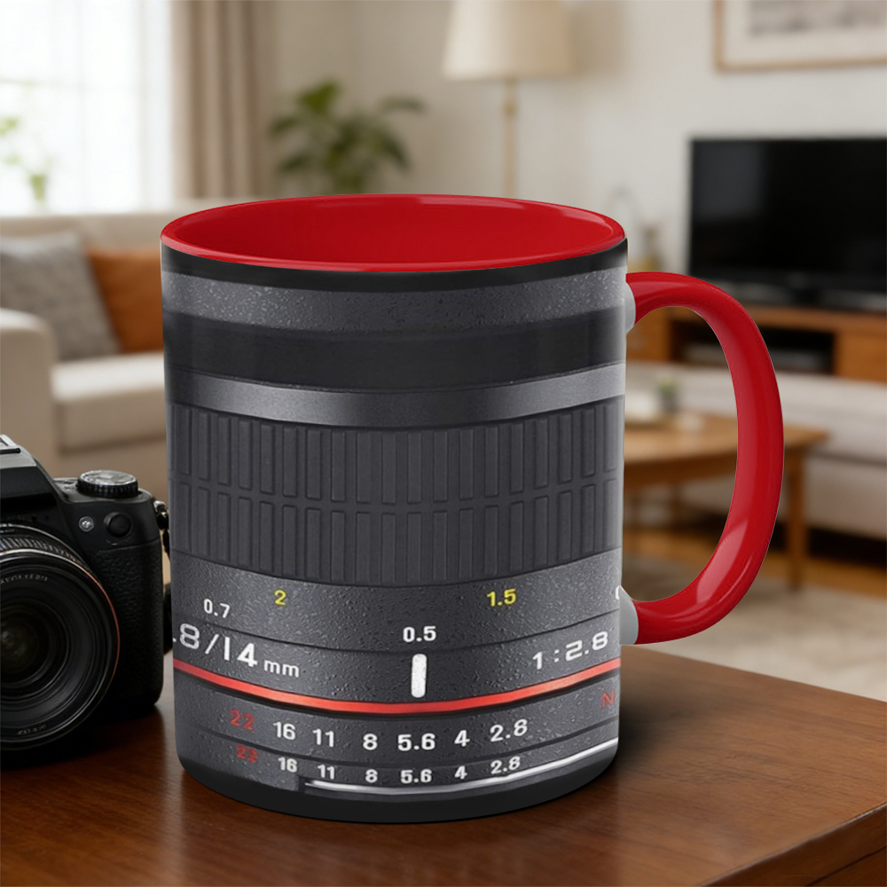 Photographer's Camera Lens Ceramic Mug | WSMug31