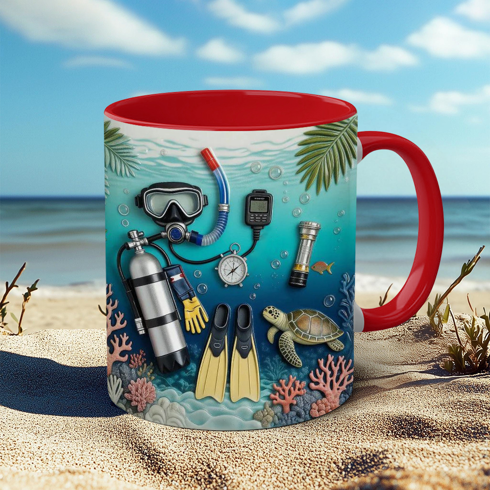 Diving-Themed Ceramic Mug | WSMug55