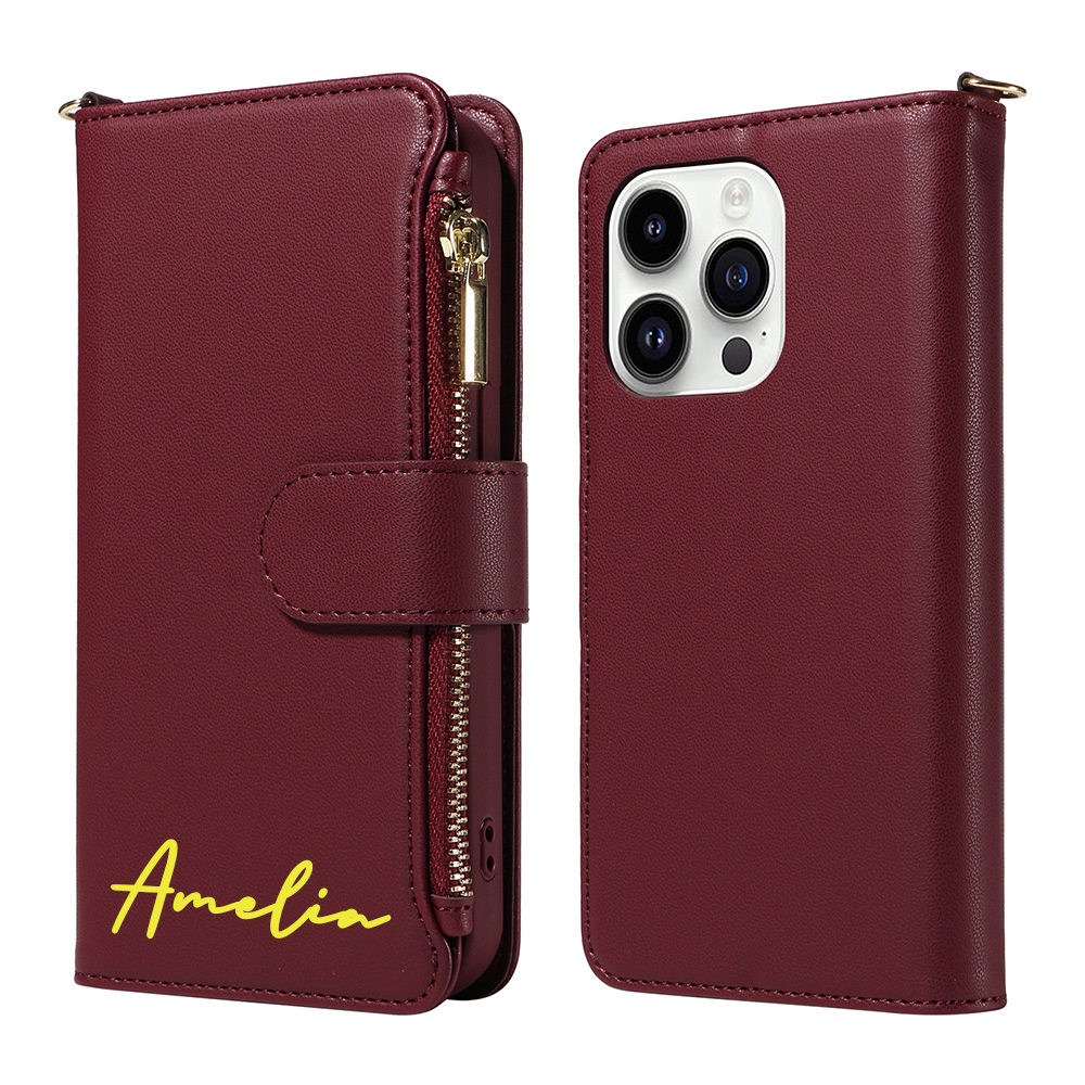 Personalised Magnetic Card Holder Wallet Phone Case | OFCase120