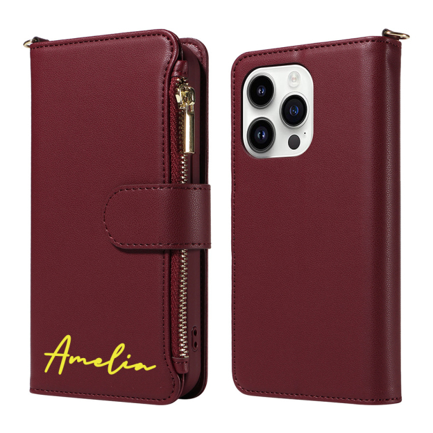 Personalised Magnetic Card Holder Wallet Phone Case | OFCase120