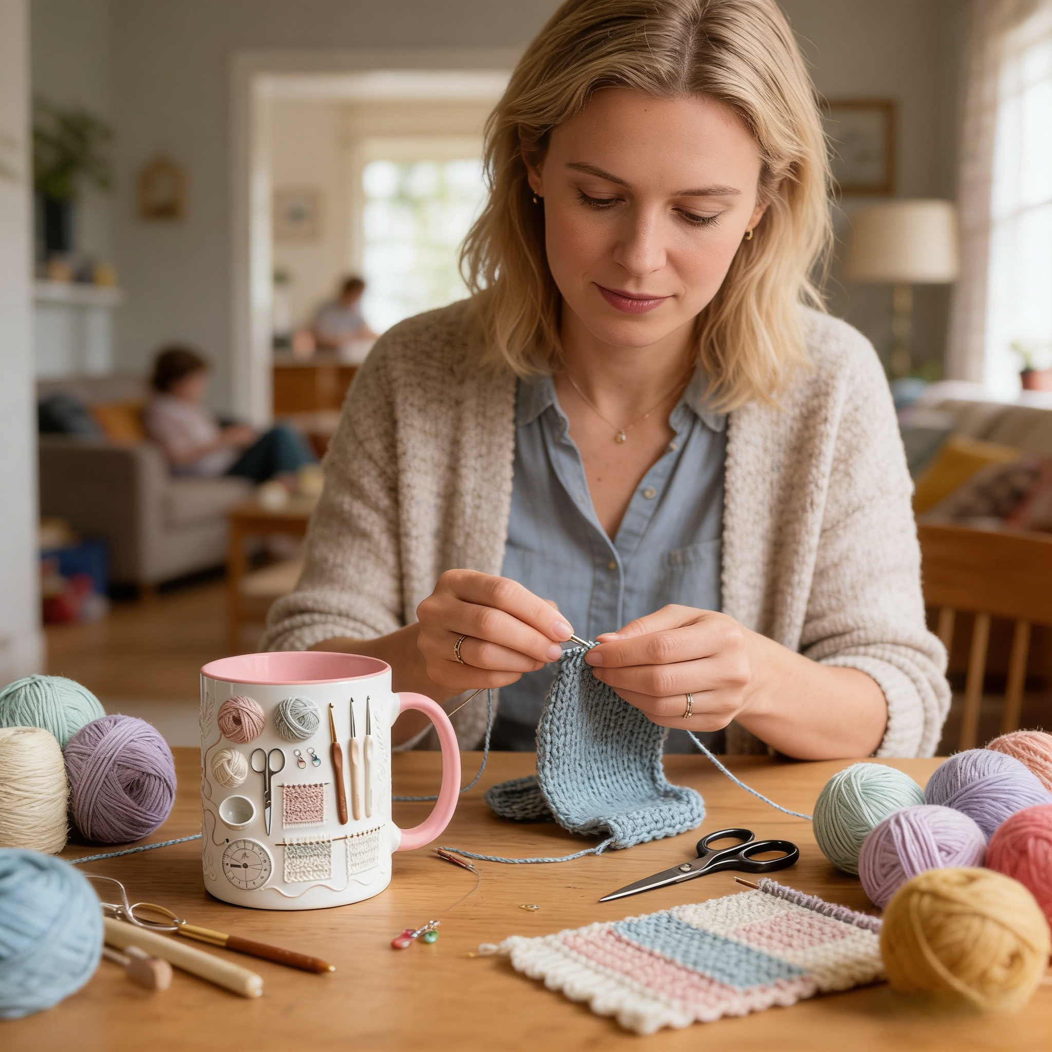 Sewing Supplies Themed Ceramic Mug | WSMug25