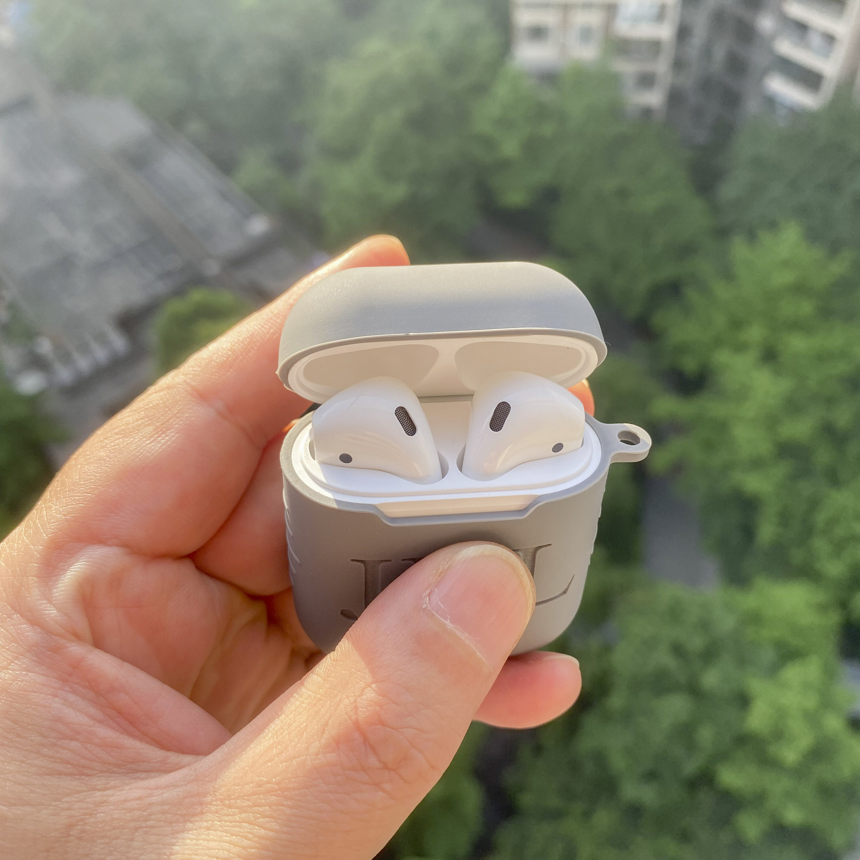 Personalized Silicone AirPod Case with Clip Keychain | OFPod08