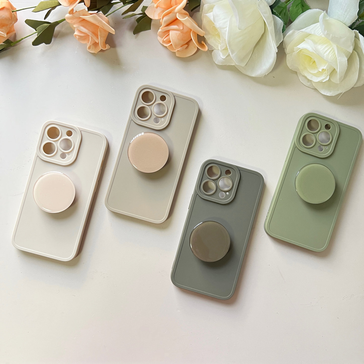 Fashion Matting with stand Silicone Phone Cover Case | OFCase010