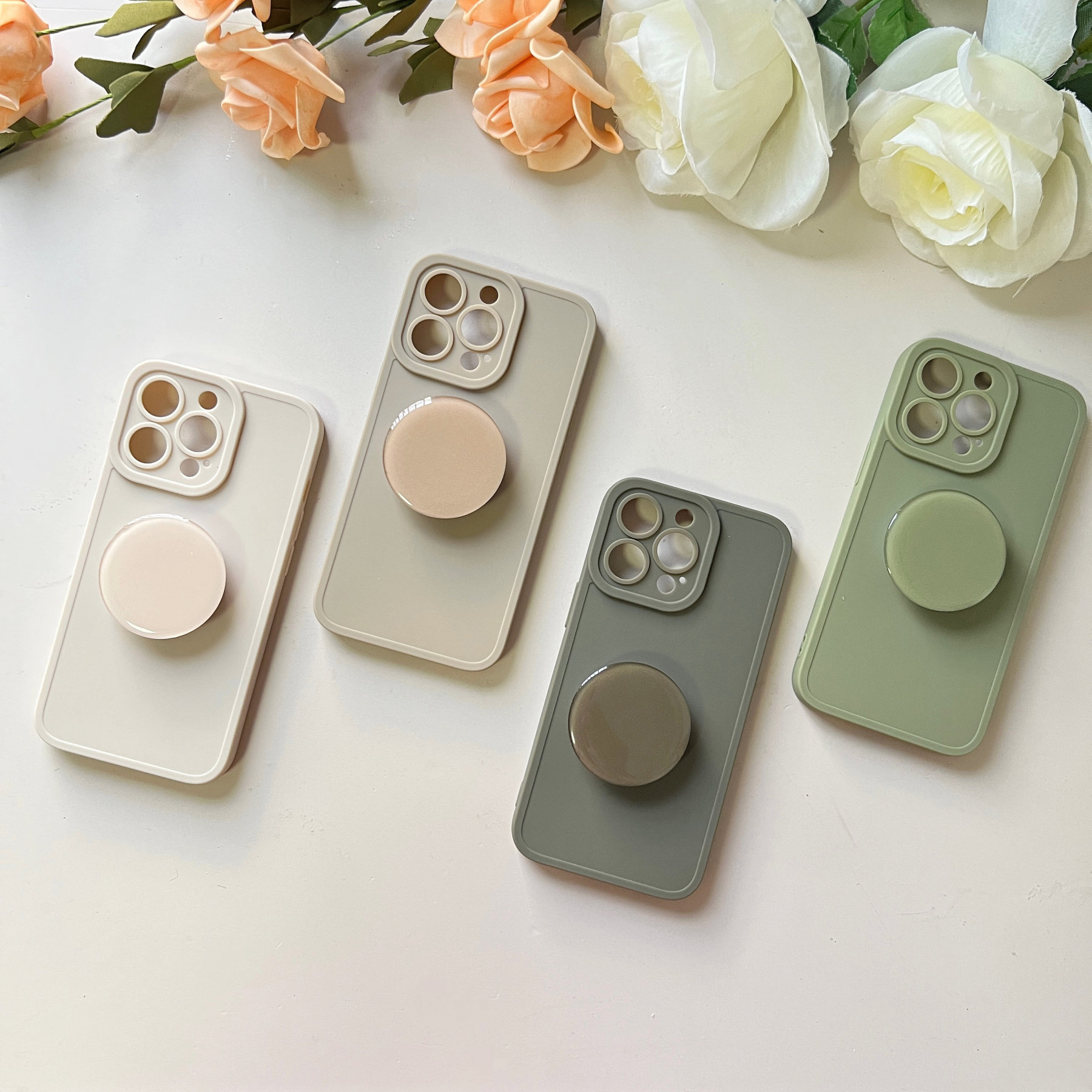 Fashion Matting with stand Silicone Phone Cover Case | OFCase010
