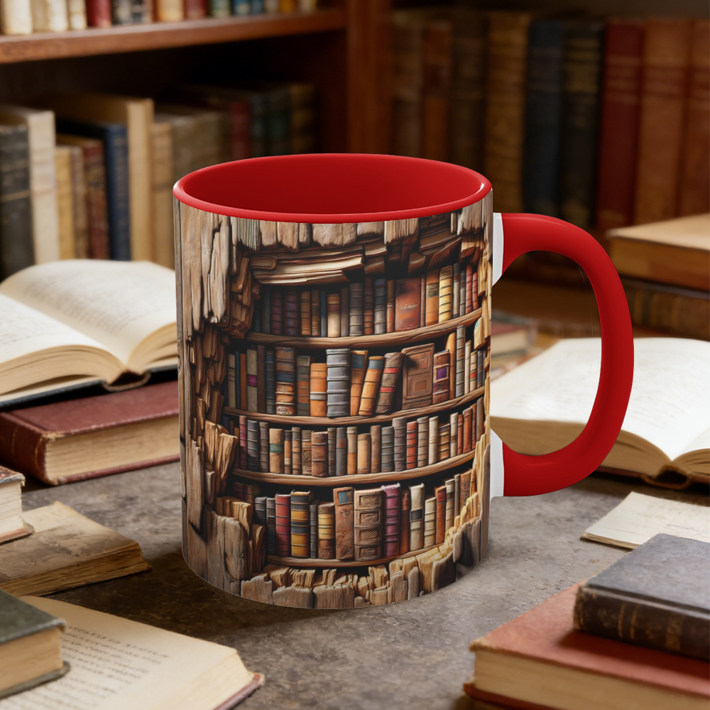 Library Bookshelf Mug | WSMug17
