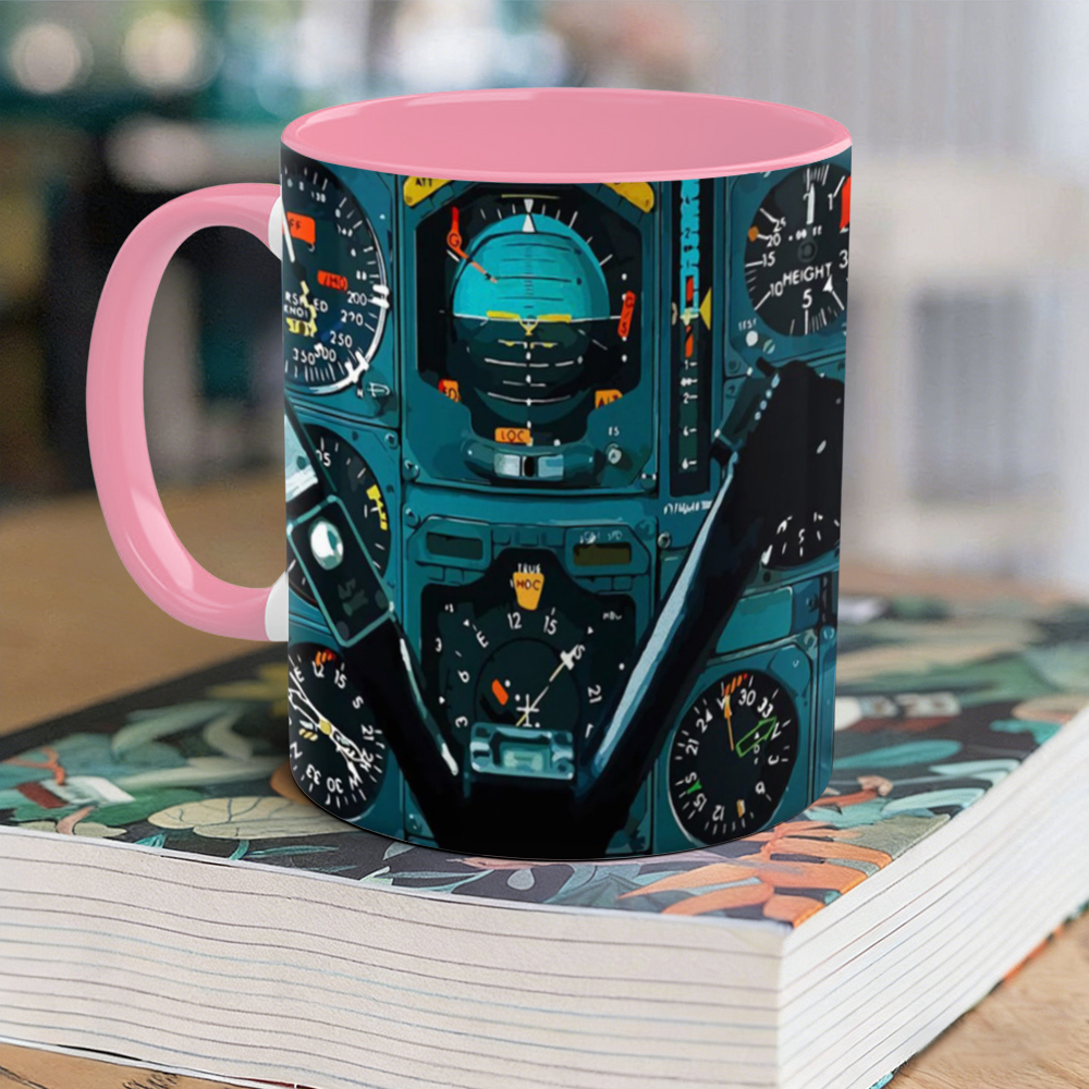 Aviation-Themed Pilot Ceramic Mug | WSMug37