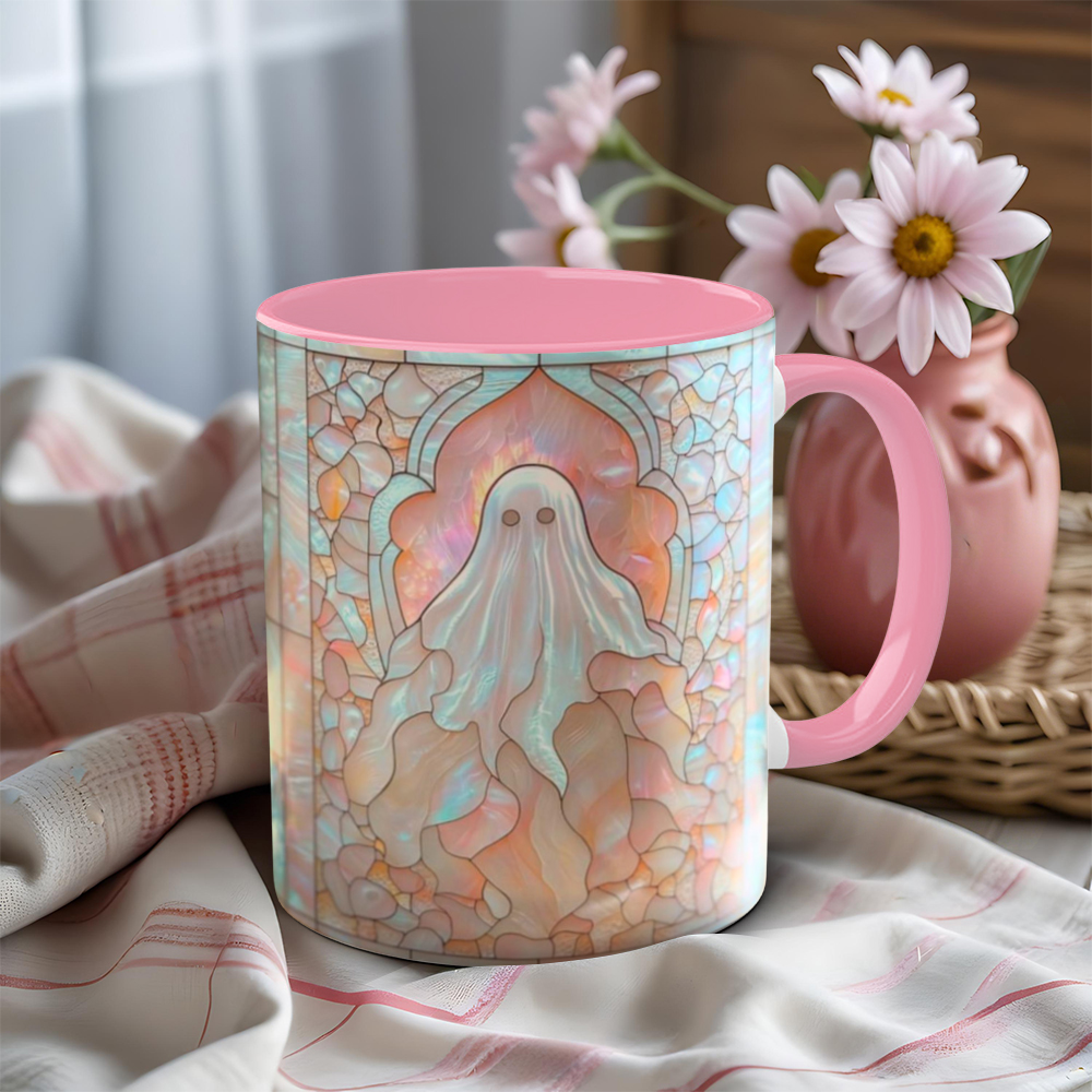Imitation Stained Glass Halloween Ghost Mug | WSMug41