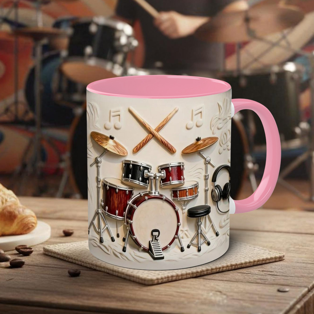 Drummer-Themed Ceramic Mug | WSMug57