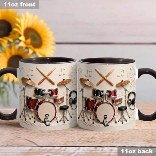 Drummer-Themed Ceramic Mug | WSMug57