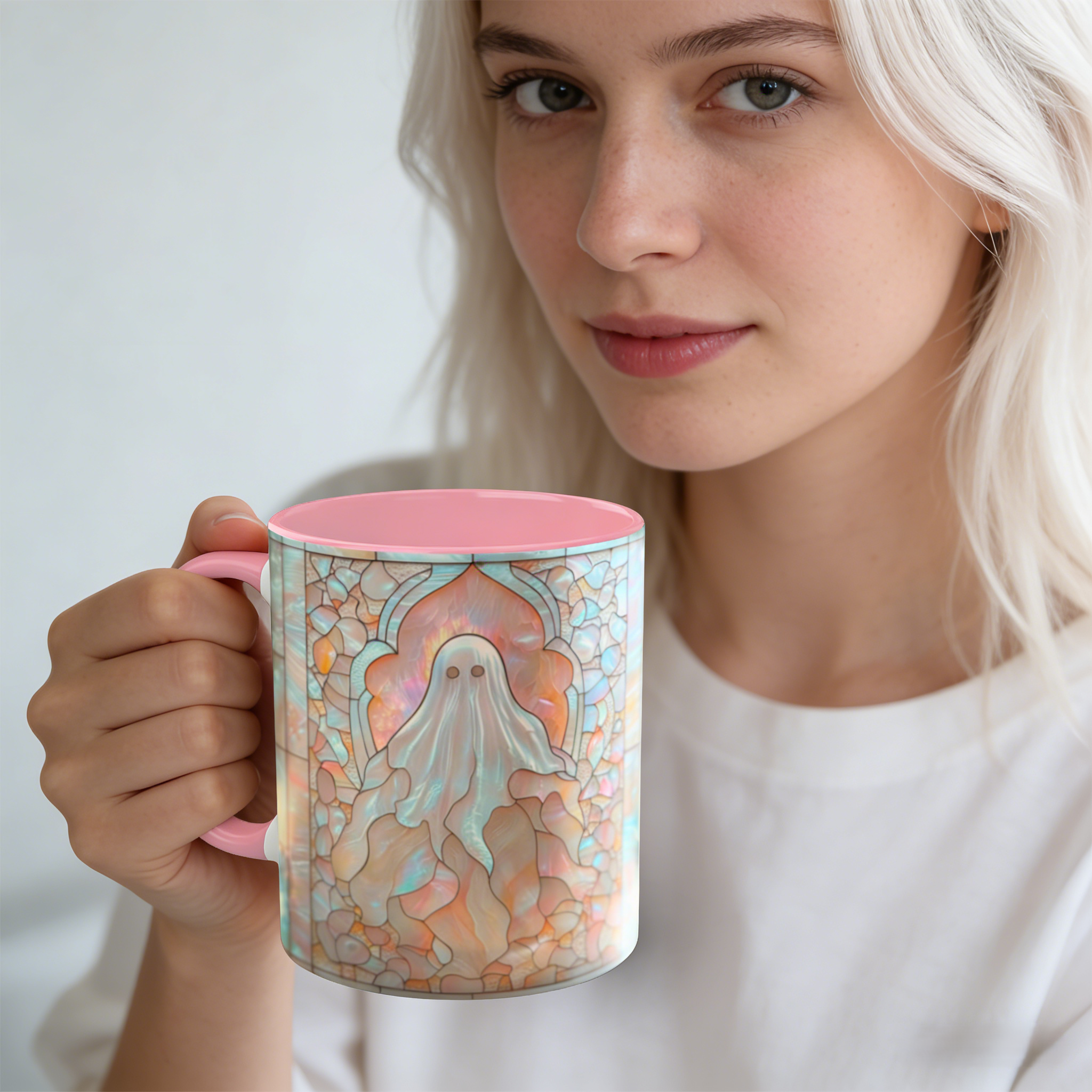 Imitation Stained Glass Halloween Ghost Mug | WSMug41