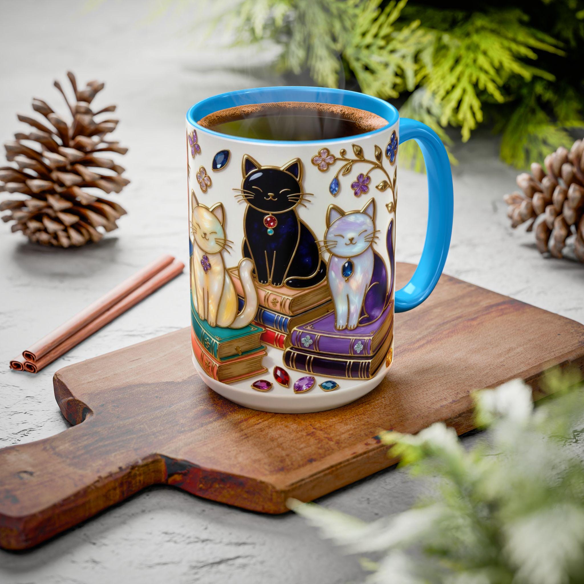 Stained Glass Style Cats Mug | WSMug13