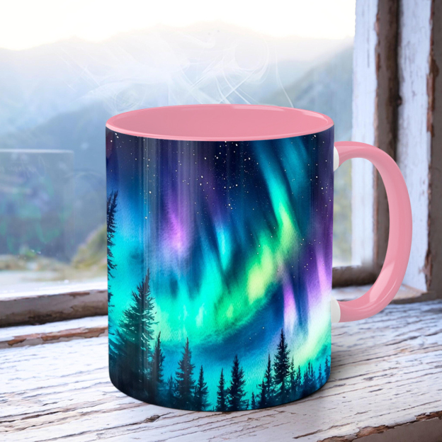 Aurora-Themed Ceramic Mug | WSMug52