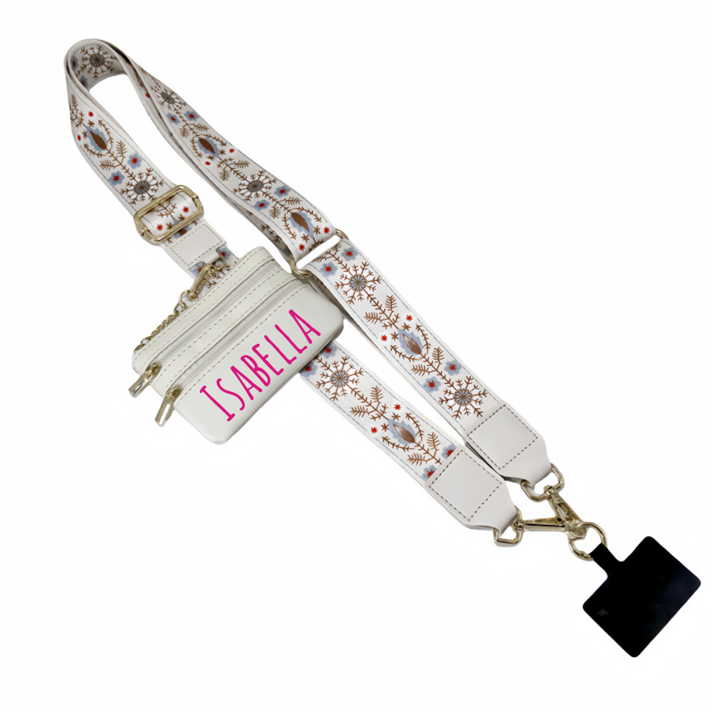 Personalised Monogram Phone Strap with Wallet Crossbody | OFCase141