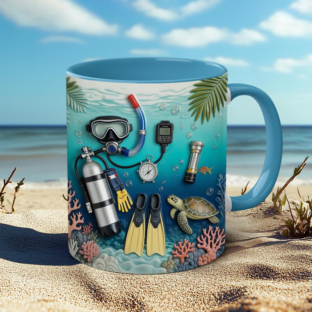 Diving-Themed Ceramic Mug | WSMug55