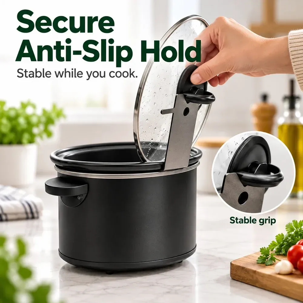 Pot lid taking up countertop space