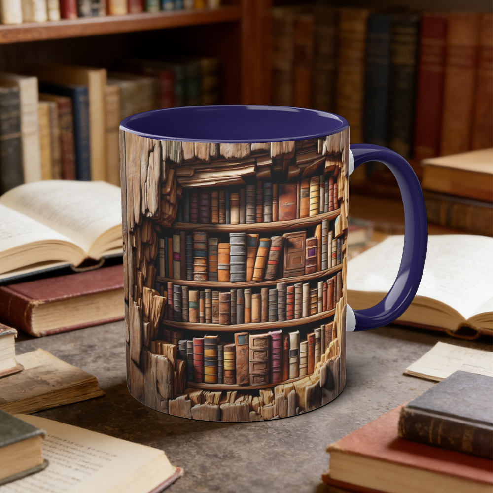 Library Bookshelf Mug | WSMug17