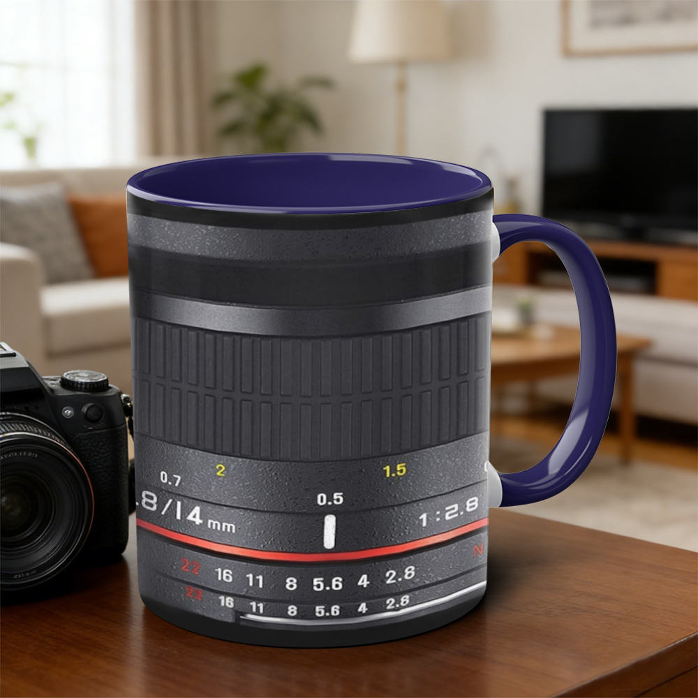 Photographer's Camera Lens Ceramic Mug | WSMug31