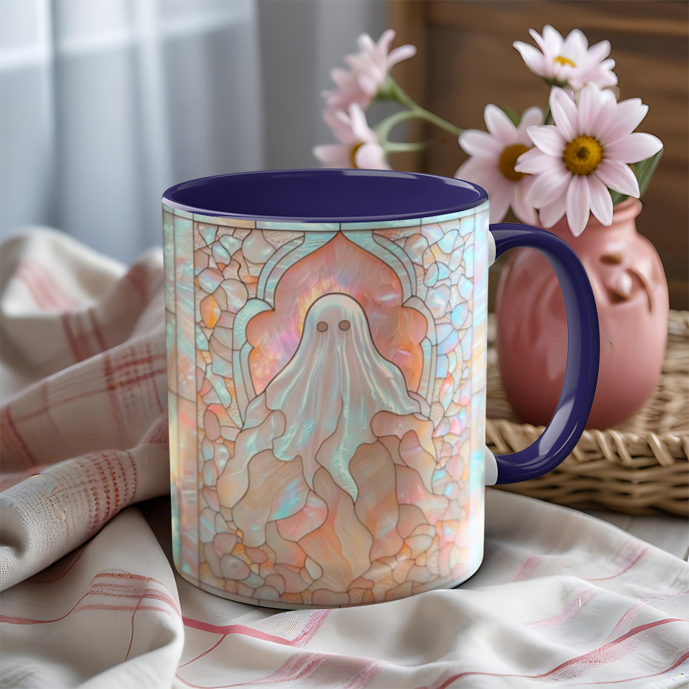 Imitation Stained Glass Halloween Ghost Mug | WSMug41