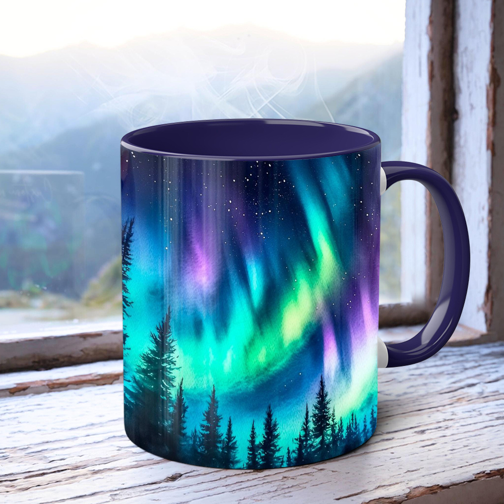 Aurora-Themed Ceramic Mug | WSMug52