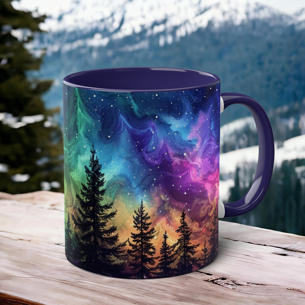 Aurora-Themed Ceramic Mug | WSMug53