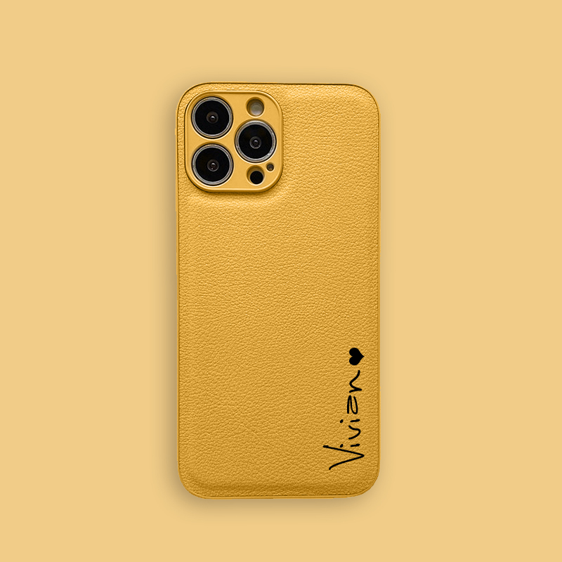Personalised Vegan Leather Phone Cover Case | OFCase051