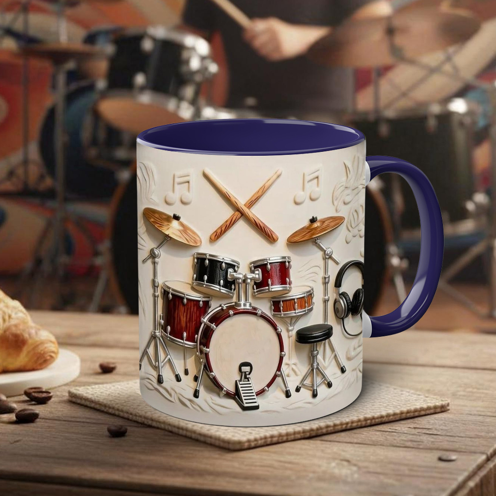 Drummer-Themed Ceramic Mug | WSMug57