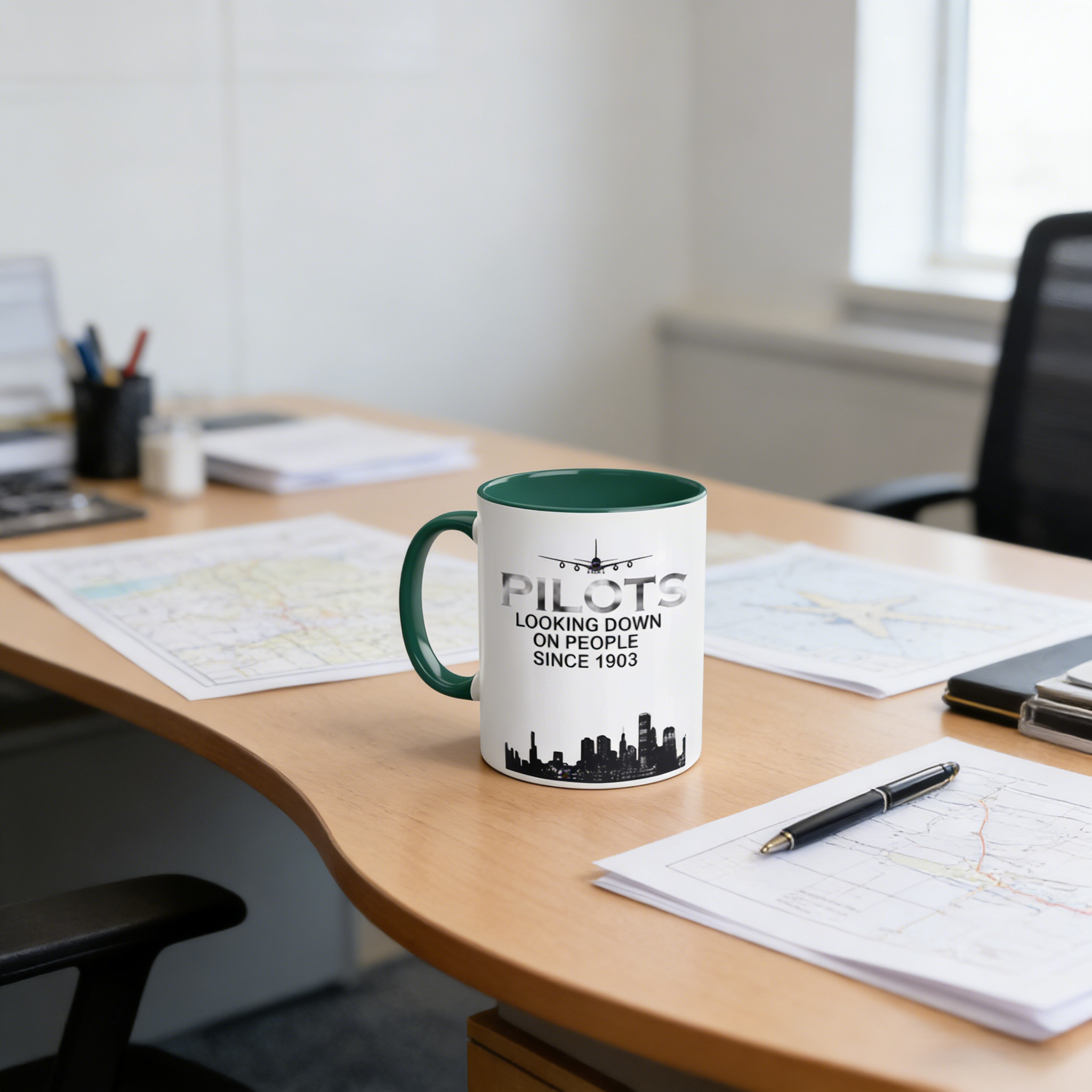 Aviation-Themed Pilot Ceramic Mug | WSMug36