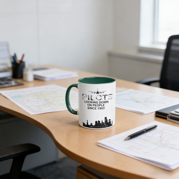 Aviation-Themed Pilot Ceramic Mug | WSMug36
