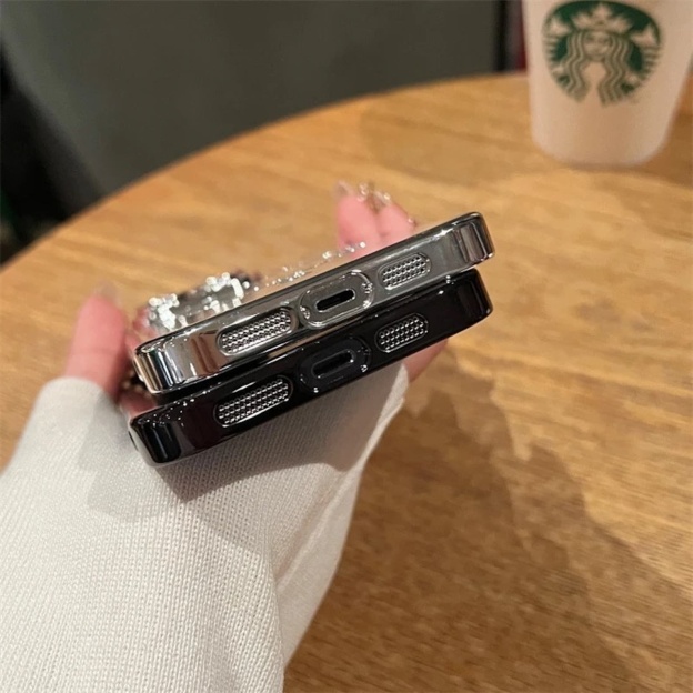 Personalised Initial Electroplated Transparent Luxury Phone Case | OFCase110