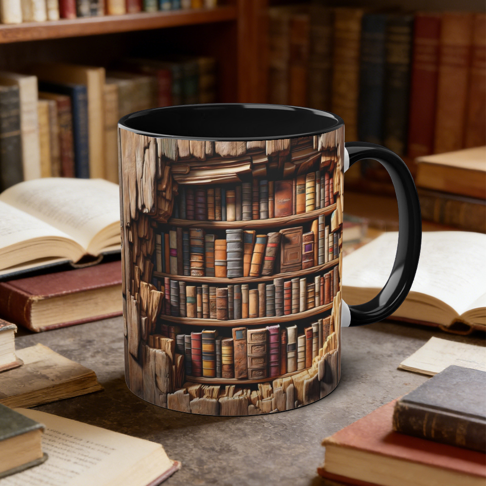 Library Bookshelf Mug | WSMug17