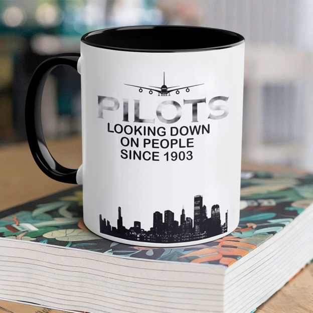 Aviation-Themed Pilot Ceramic Mug | WSMug36