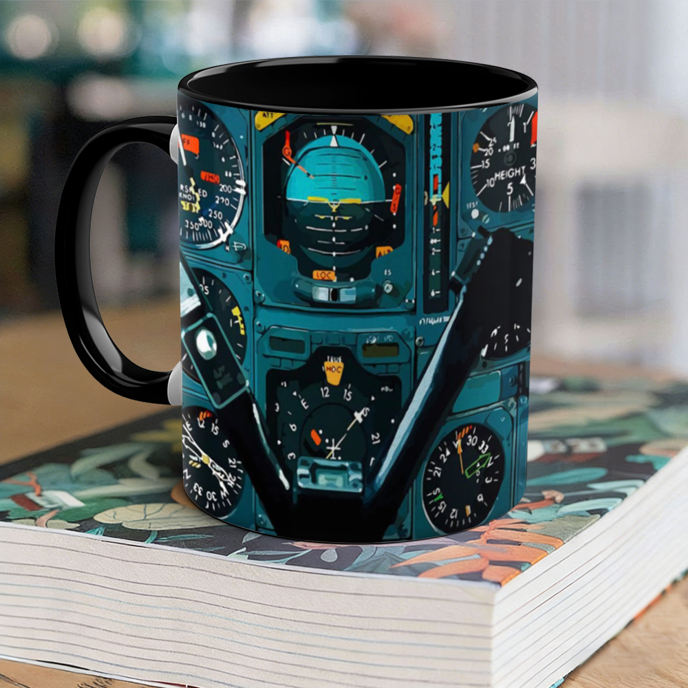 Aviation-Themed Pilot Ceramic Mug | WSMug37