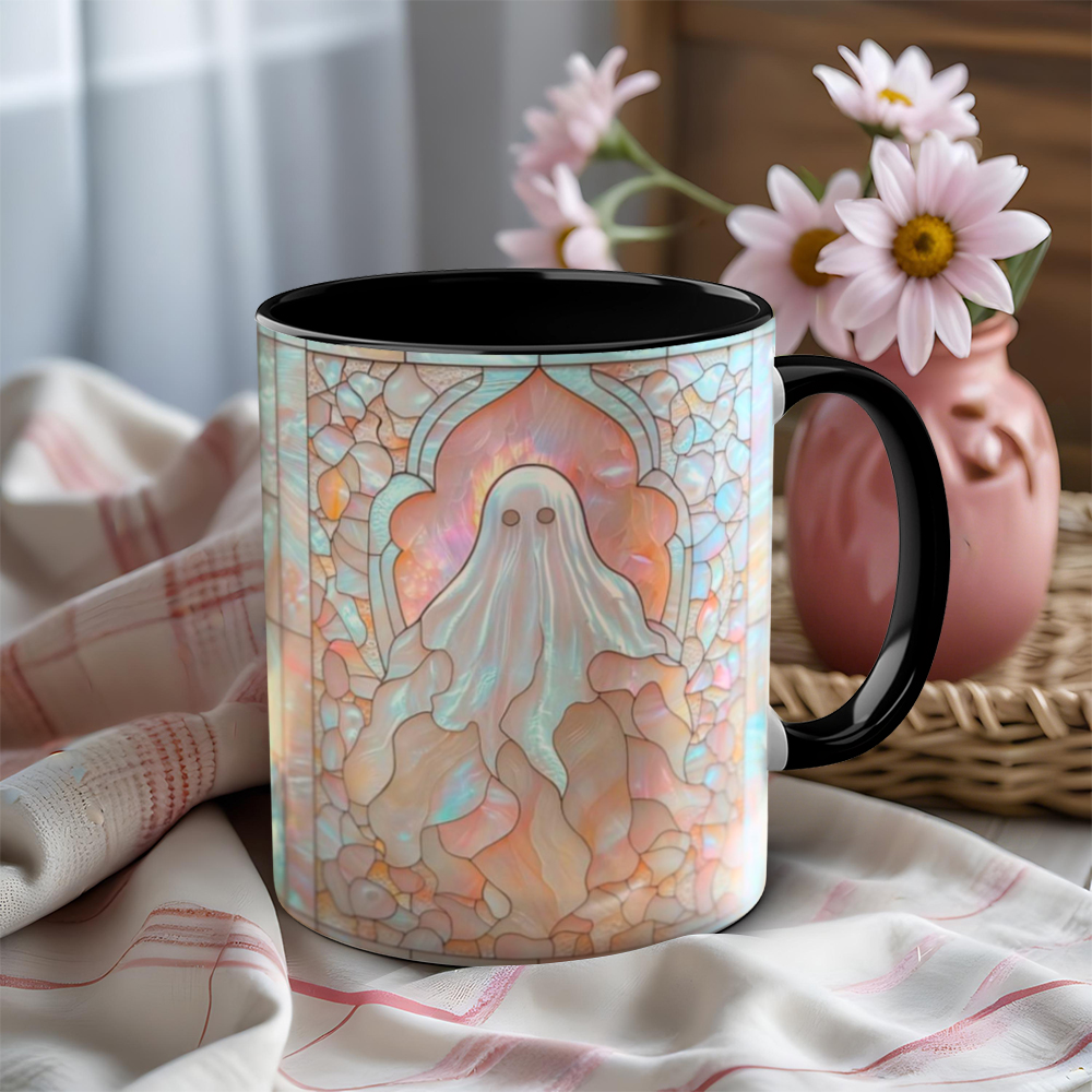 Imitation Stained Glass Halloween Ghost Mug | WSMug41