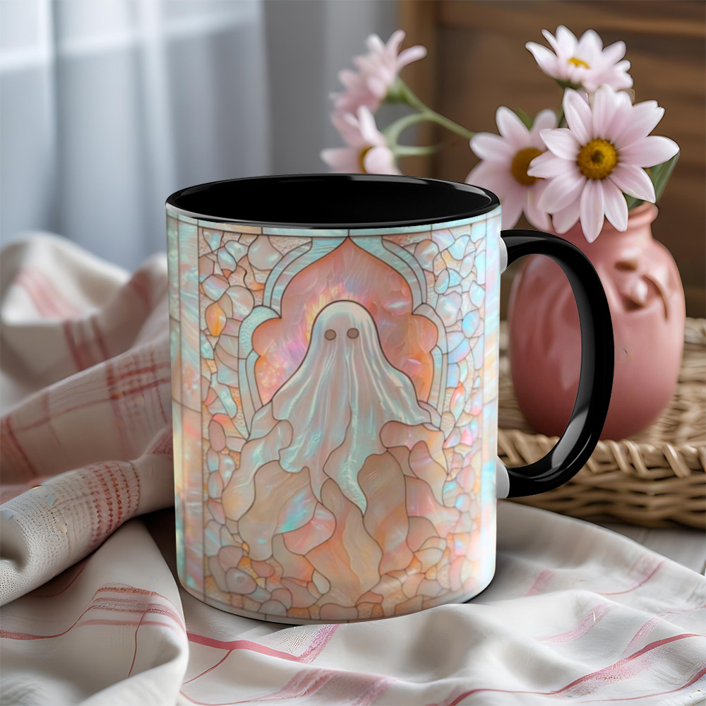 Imitation Stained Glass Halloween Ghost Mug | WSMug41