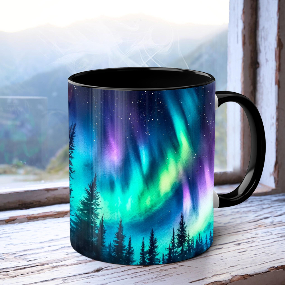 Aurora-Themed Ceramic Mug | WSMug52