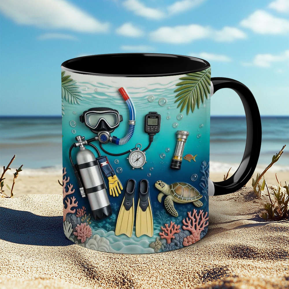 Diving-Themed Ceramic Mug | WSMug55