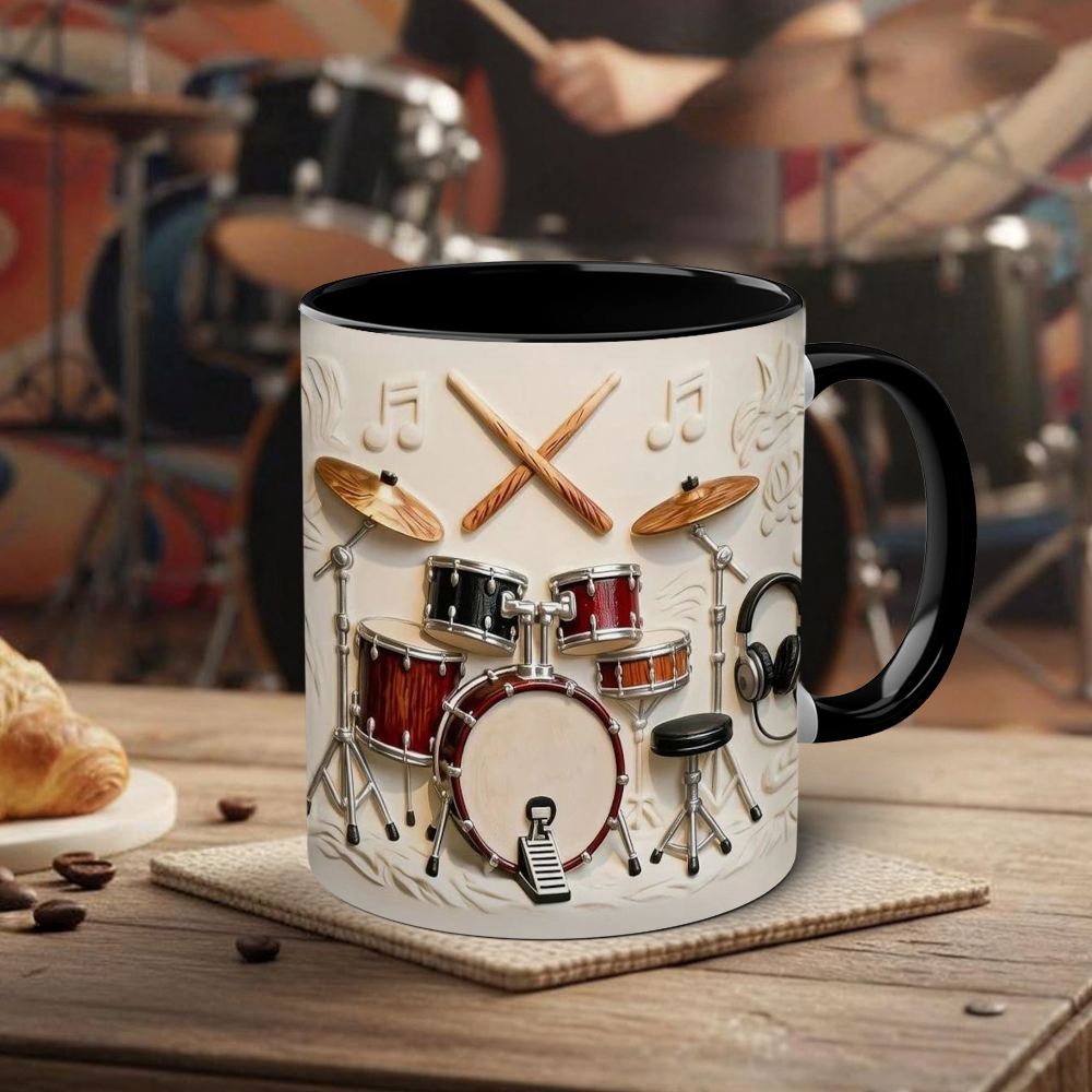 Drummer-Themed Ceramic Mug | WSMug57