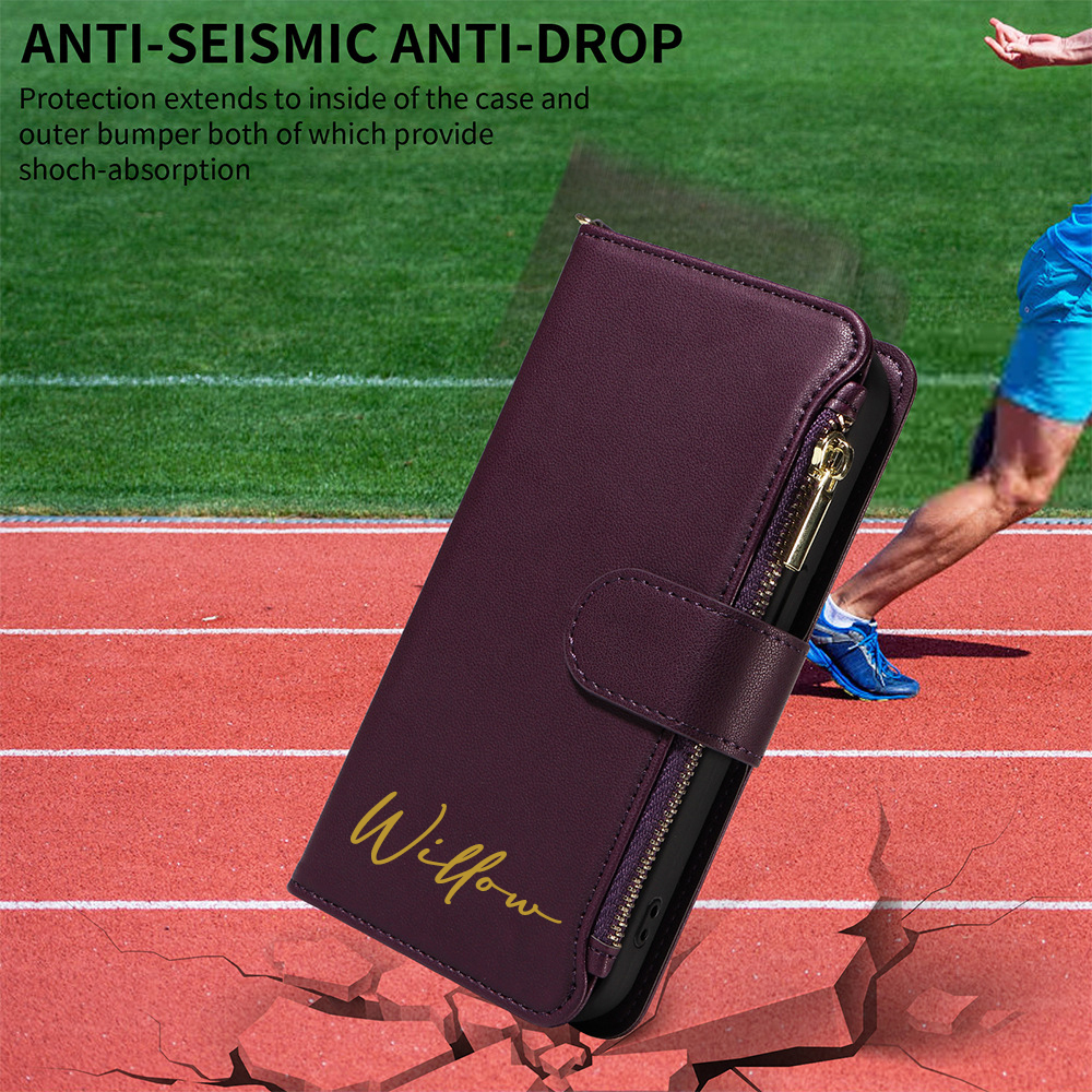 Personalised Magnetic Card Holder Wallet Phone Case | OFCase120