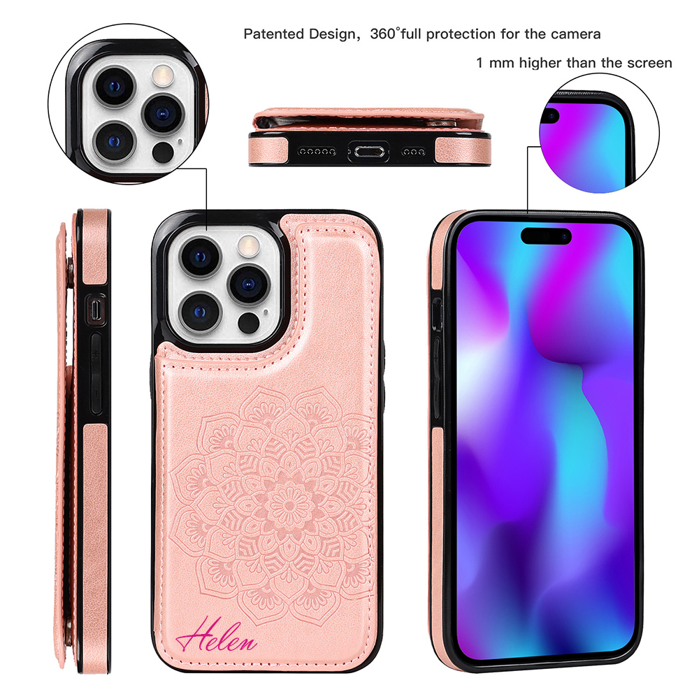 Personalised Monogram Mandala Embossed Phone Case | OFCase123