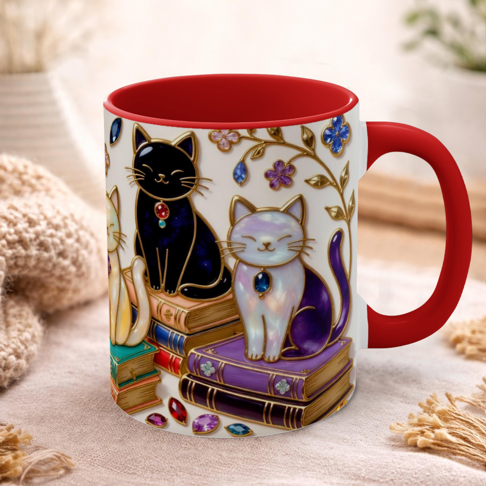 Stained Glass Style Cats Mug | WSMug13