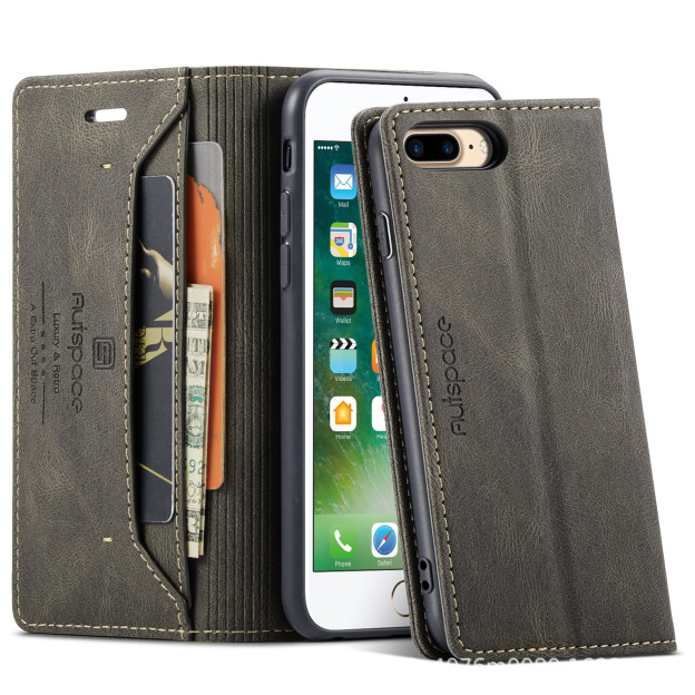 Personalised Monogram Card Holder Magnetic Wallet Phone Case | OFCase119