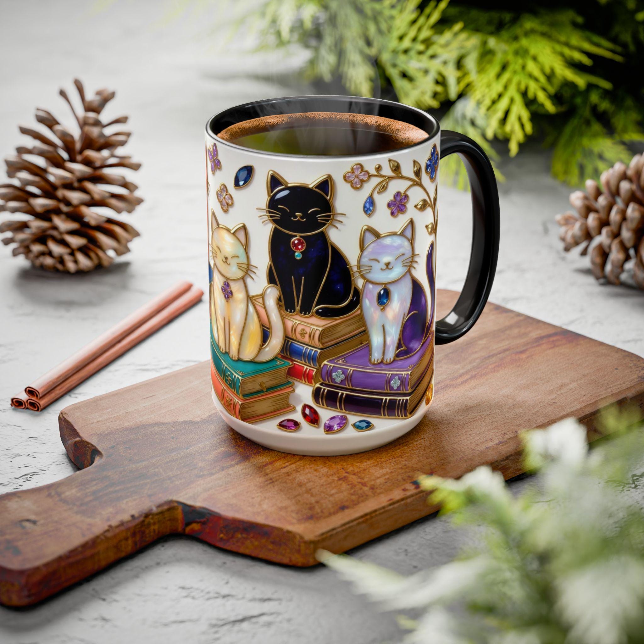 Stained Glass Style Cats Mug | WSMug13