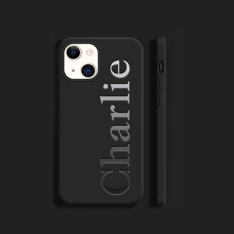 Personalised Monogram Silicone Phone Cover Case | OFCase004