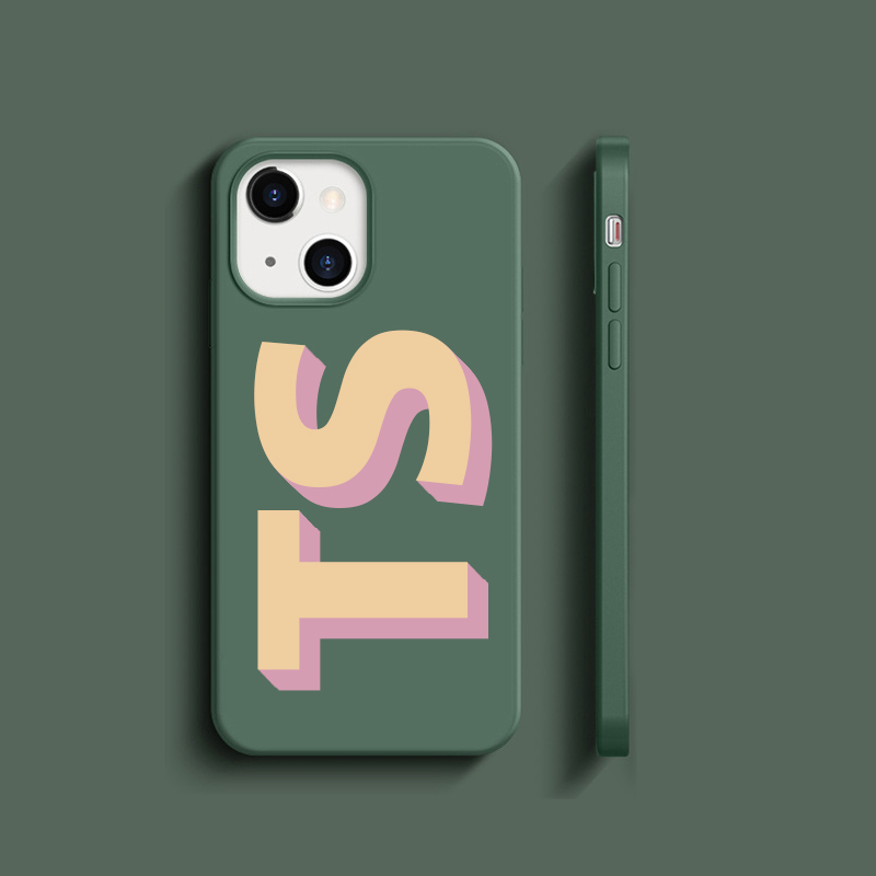 Personalised Monogram Silicone Phone Cover Case | OFCase002
