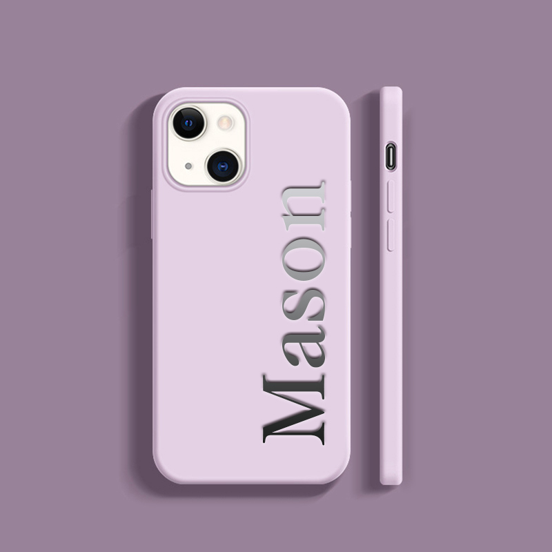 Personalised Monogram Silicone Phone Cover Case | OFCase004